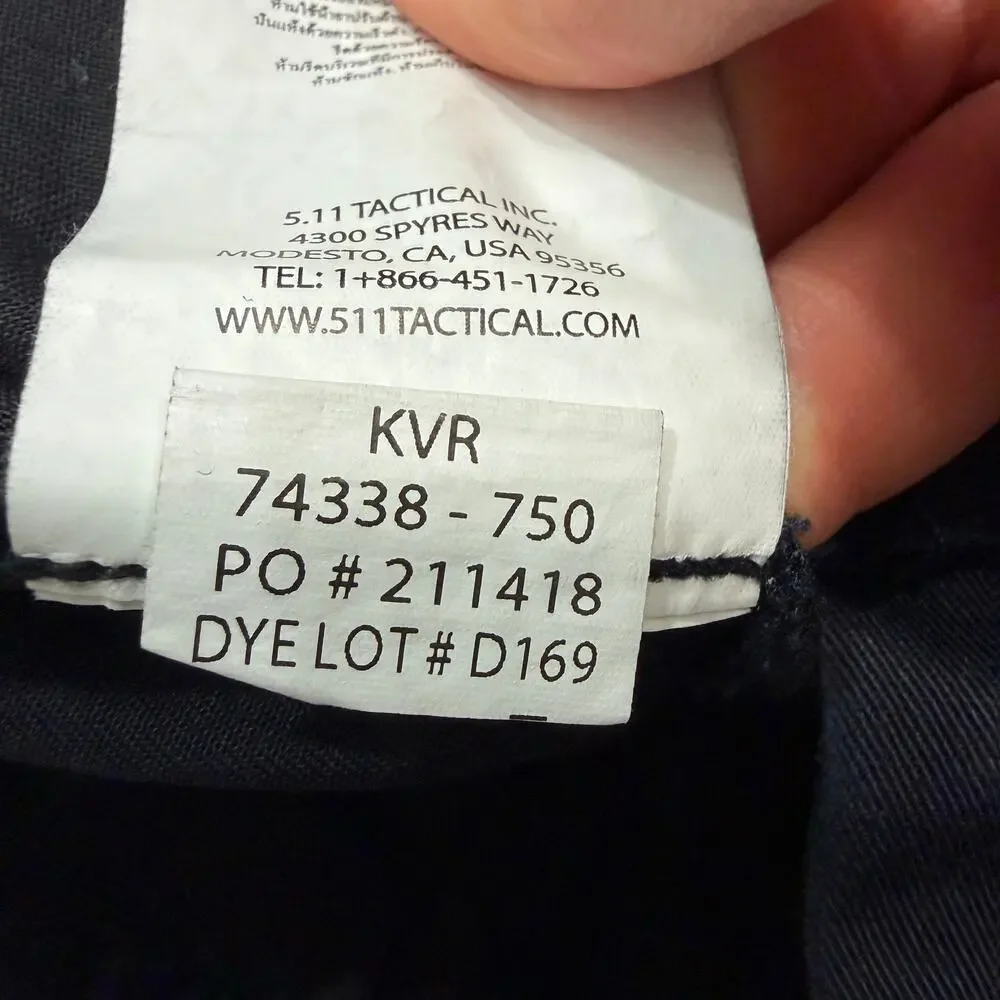 5.11 Tactical Twill PDU Class A Pants Men's 44 (Fits 44x32) Blue Workwear 74338